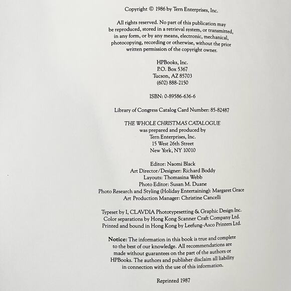 The Whole Christmas Catalog - Book By Naomi Black - Picture 3 of 5